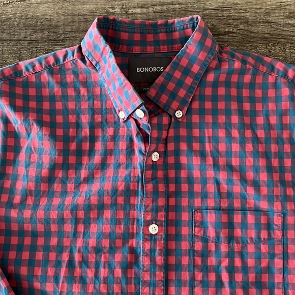 Bonobos Mens Medium Standard Fit Button Down Shirt - Picture 2 of 4